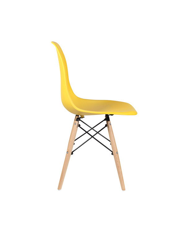 Стул обеденный EAMES DSW WX-503, пластик желтый